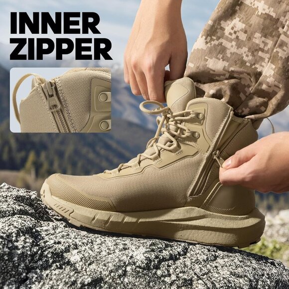〽️Men\'s Sand Nortiv 8 Tactical Hiking Lightweight Arch Support Work Boots main image 9
